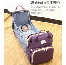 2021 New Portable Folding Crib mommy bag out light multifunctional casual shoulder baby bag