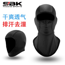 SBK Hood Summer breathable sweat-absorbing mask motorcycle riding sunscreen full face half cover windproof locomotive mask cap
