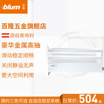 Blum Blum Austrian luxury damping square rod pumping cabinet riding bottom high pumping slide rail set