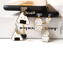 Prank Fun Mummy Meal Group Mobile Phone Headphone Hole Dust Stopper Suitable for Apple Android type-c charging mouth