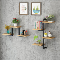 Wall shelf flower rack wall-mounted kitchen wall shelf living room wall partition creative plate