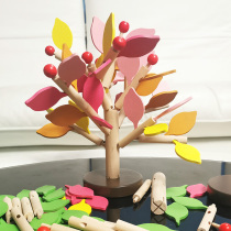 Childrens leaf tree three-dimensional puzzle baby puzzle puzzle hand-made toy materials kindergarten middle class small class area