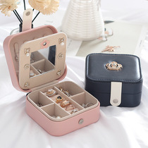 Portable earrings earrings storage box convenient jewelry jewelry storage box household earrings necklace ring box