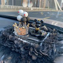 Single Small Bear Han Style Butterfly Knot Ins Brief Wind Car Interior Nice Ornament Car Swing Stand Lonly Bear