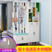Entrance cabinet Wine cabinet Shoe cabinet One-piece wall light luxury screen Dining side cabinet Double-sided door Feng Shui living room block brake partition