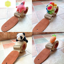 Guitar strap Folk nail punch-free anti-trip leather classic accessories rope Student universal leather piano belt