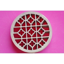 Solid Wood erhu round red lattice sound window instrument accessories window flower hardwood window