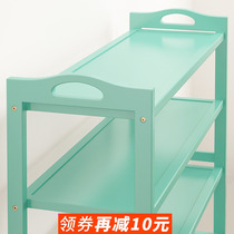 Home shoe rack door shoe cabinet storage rack space saving economy multi-layer bamboo dustproof simple assembly shoe rack