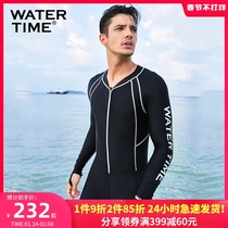 WaterTime diving suit men's long sleeve sunscreen swimsuit full body swimming jellyfish snorkeling surfing suit