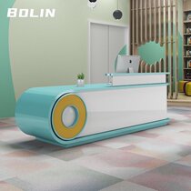 Kindergarten paint front desk reception desk modern education and training institutions early education front desk creative service desk cashier counter