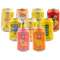 Master Kong iced black tea 310ml * 8 cans of grapefruit lemon tea mango cheese honey peach sour plum soup fruity drink