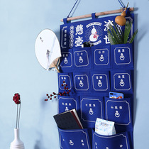 Hanging bottle wall storage bag hanging bag hanging wall dormitory storage bag wall hanging fabric hanging bag rear door storage bag