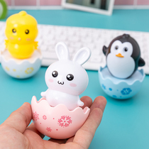 Cartoon tumbler toy cute penguin cute rabbit cute chicken mini tumbler baby rattle gift hot early education
