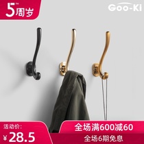 GOO-KI Georgi American clothes hook Entrance bedroom cloakroom wall hook Single hook clothes hook