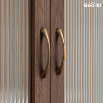 Goqi Medieval Cabinet Door Handle Wardrobe Door Handle New Chinese Ancient Bronze Cabinet Drawer Pull Handle Retro Ancient Wind