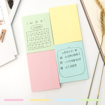 4 bags of effective color Pepsi notes Post-it notes paper slips students use self-adhesive stickers note stickers tearable small book 7155
