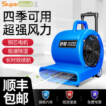  Shukou industrial blower Small commercial 220v powerful high-power hair dryer Hotel floor dehumidification floor blower