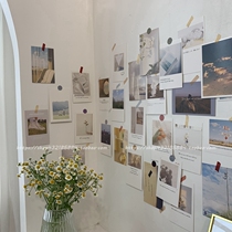 ins style literary and artistic small fresh card set Dormitory wall decoration card pendulum card desk decoration
