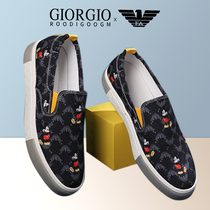 Liden Amani Mens Shoes 2022 Spring New Mens Sails Shoes Breathable Casual Sloth Shoes One Foot Pedal Board Shoe Tide