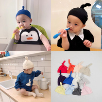 INS spring and autumn Korea same newborn soft tire cap male and female baby pacifier cap infant knotted hat tide