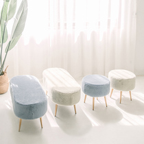 Nordic shoe stool home door cloakroom sofa stool light luxury bedroom bed tail stool small stool wearing shoes stool pedal