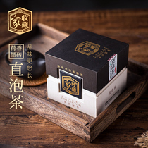 Hunan Anhua black tea authentic 2010 Raw materials long-term old Lotus Fragrance black brick loose tea Tuo 450g boutique gift box