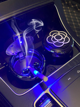 Car ashtray personality car car creative Camellia multifunctional ashtray with lid car supplies