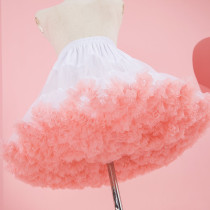lolita skirt daily boneless soft gauze cloud support rainbow marshmallow short lolita violent skirt Petticoat