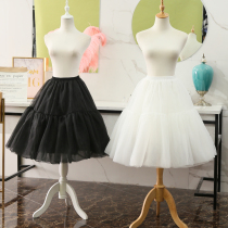 Skirt support lolita lolita lolita boneless daily soft yarn long extension skirt violent support Hanfu soft girl skirt skirt