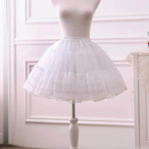 Lolita Skirt Lolita Daily Violence Boneless White Crystal Soft Yarn Fraggy Skirt Skirt Soft Girl Skirt