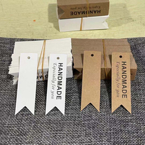 Spot kraft paper dovetail HANDMADE tag handmade DIY jewelry auxiliary material tag bookmark gift card