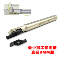 Double-headed blade Small diameter inner hole end face grooving tool holder MIFHR1220-25C-8 blade MIF8-2008