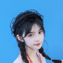 Lace cloth swimming cap ladies 2021 New lace adjustable comfortable loose non-leotou hot spring resort swimming cap