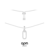APM Monaco ring buckle necklace Male tide ins couple light luxury niche sweater chain Female Tanabata gift to send boys