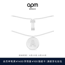 APM Monaco silver spot letter silver necklace female necklace couple presents