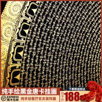 Hand-painted thangka six-character mantra decoration painting living room background painting Entrance study room hanging painting Nepalese handmade painting