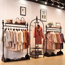 Clothing store display rack on the wall womens clothing store rack special display rack European-style floor clothes rack