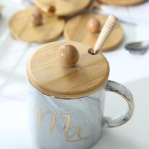 Cup lid with hole wooden universal mug glass cup Cup cup lid can be placed straw lid can be customized