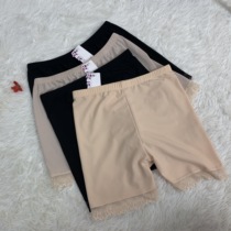 Safety pants anti-walking womens summer loose large size mother outside wearing thin base lace three-point pants shorts