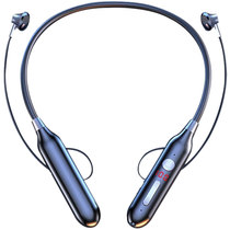 (Listen to 100 hours) Wireless Bluetooth headset hanging neck sports running 2021 New suitable for Huawei Apple millet can insert card half into the ear long standby large power neck hanging