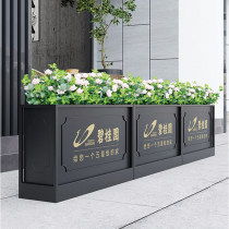 Outdoor fence Simple courtyard fence guardrail garden wrought iron isolation flower box Greening flower bed outdoor fence