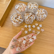 Pearl trumpet hairclip grab clip childrens small clip headdress bangs artifact top clip broken hair hair card female forehead side