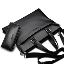 With handbag men bag horizontal version briefcase mens bag business Hand bag shoulder bag crossbody mens casual bag backpack