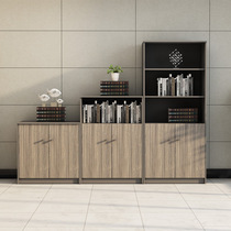 File cabinet wooden data file storage office high and low partition short cabinet combination bookcase shelf custom