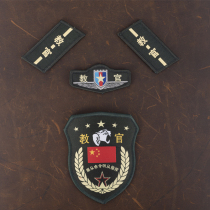 Shoulder Badge Magic Sticker Arm Badge Brief Badge Number Plate Full Set Accessories Instructor-Hang Magic Sticker Collar Badge