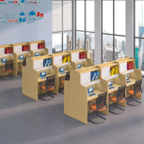 Self-study room immersive partition learning table sharing paid extracurricular training counseling table and chair closed postgraduate self-study table