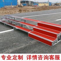 Chorus step kindergarten group photo stand aluminum alloy stage ladder school command platform step music stool