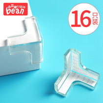 Anti-collision protective corner suction ventilator anti-touch head stickup transparent silicone table wrap corner table corner kowtow wrapping protective sleeve