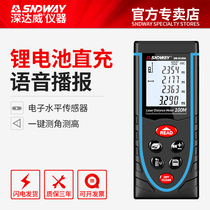 Deep Dawei laser rangefinder handheld infrared measuring ruler electronic ruler measuring room instrument charging voice measuring instrument