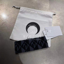 Year-end 6-fold onion Marine Serre FW21 autumn and winter classic moon logo knitted hair band accessories